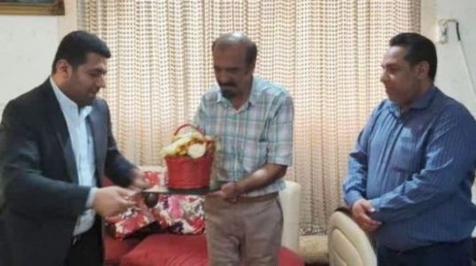 حضور مدیرکل فرهنگ خوزستان در منزل دوتن از پیشکسوتان سینما
