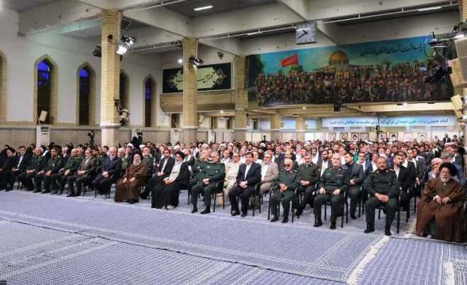 دیدار دست‌اندرکاران دومین کنگره ۲۴ هزار شهید استان خوزستان با رهبر انقلاب