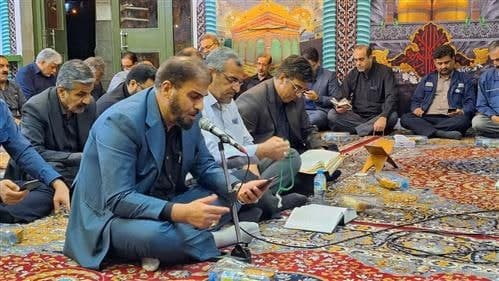 برگزاری آیین احیای شب ۲۱ ماه مبارك رمضان در لوله سازی اهواز