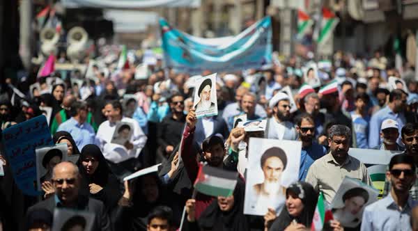 گزارشی از خروش مردم خوزستان در راه پیمایی روز قدس