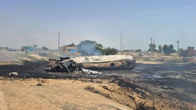 راننده تانکر سوخت، سوخت!