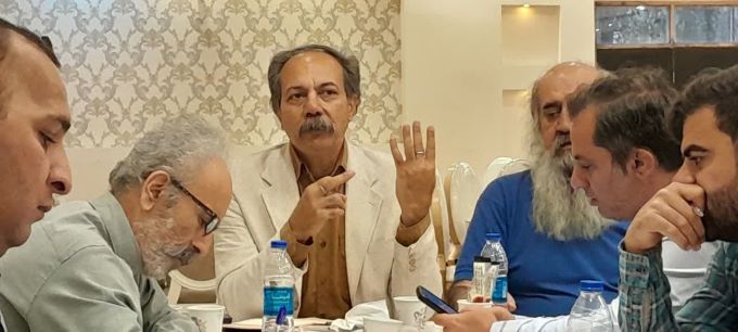  مدیر مجموعه فرهنگی گردشگری باغ معین در گفت و گو با خبرنگاران