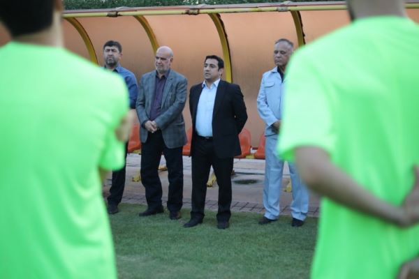 خصور مسوولان ورزش خوزستان در تمرین فولاد