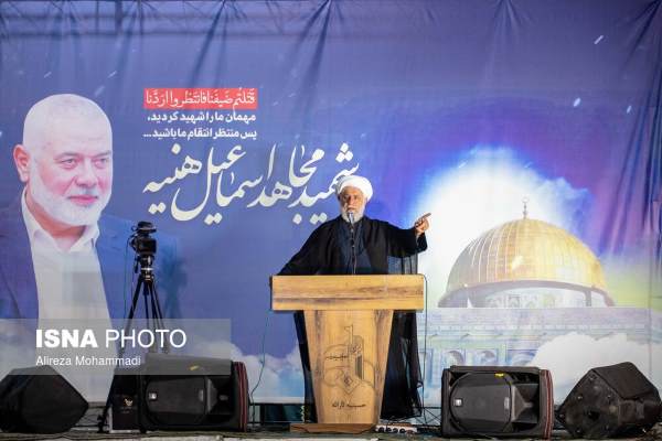 گردهم‌آیی مردم اهواز در محکومیت ترور شهید اسماعیل هنیه 