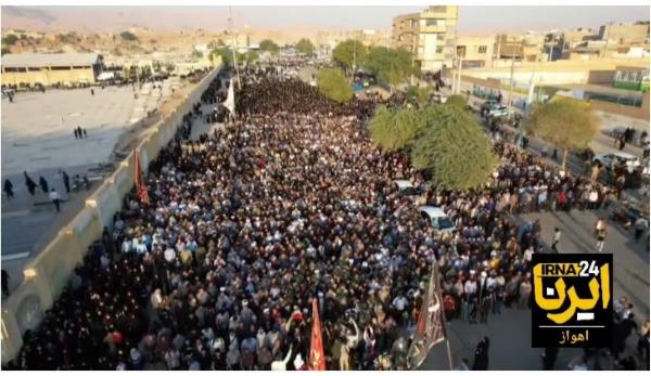 وداع مردم شوشتر با محمد مهدی شاهرخی فر/فیلم