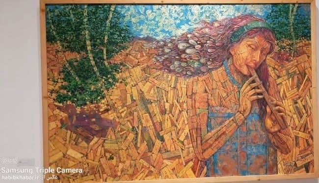 همراه با استادان (فدایی و بختیاری) در گالری محام