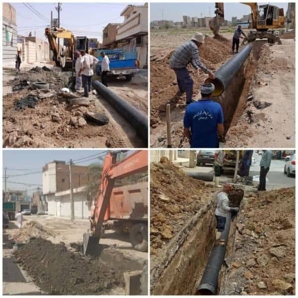   ۵۸۰۰ متر از خطوط فاضلاب اهواز اصلاح شد