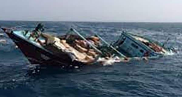 برخورد دو قایق ۷ شادگانی را روانه بیمارستان کرد