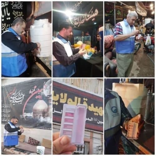 پایش آب آشامیدنی در دهه نخست محرم