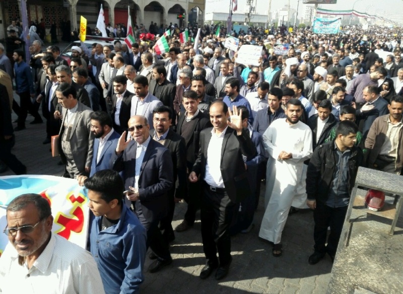 راه پيمايي حمایت از اقتدار و امنیت کشور در اهواز